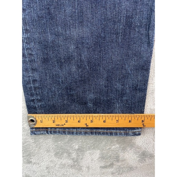 HUDSON Men's Jeans 34 (Real 36x34) Blue Straight Leg Button‎ Fly Made in USA - Picture 7 of 13